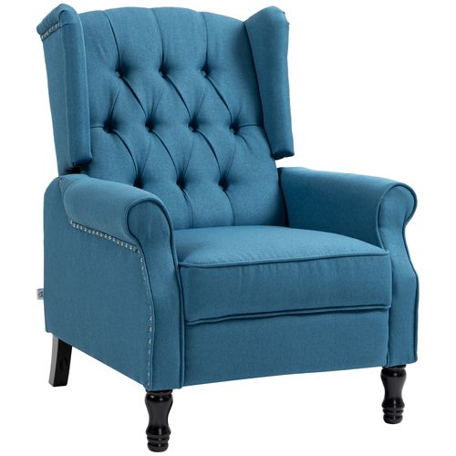 HOMCOM Manual Reclining Armchair Recliner with Footrest