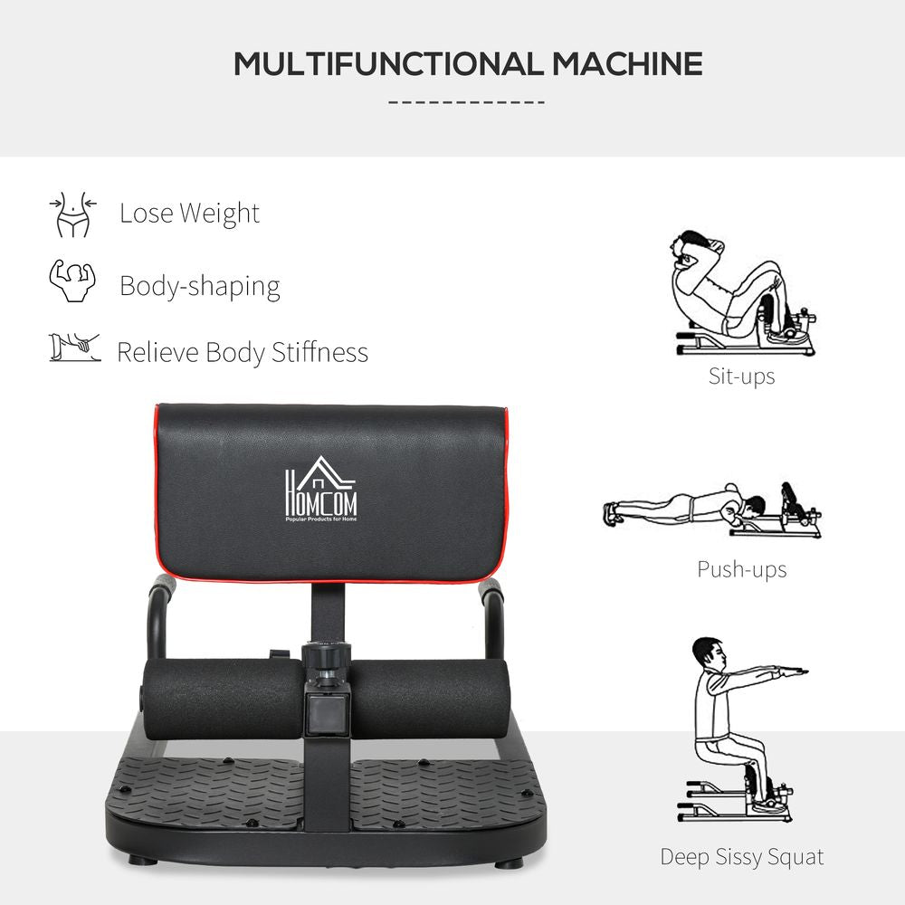 Ultimate 3-in-1 Squat Machine for Total Body Workout - HOMCOM