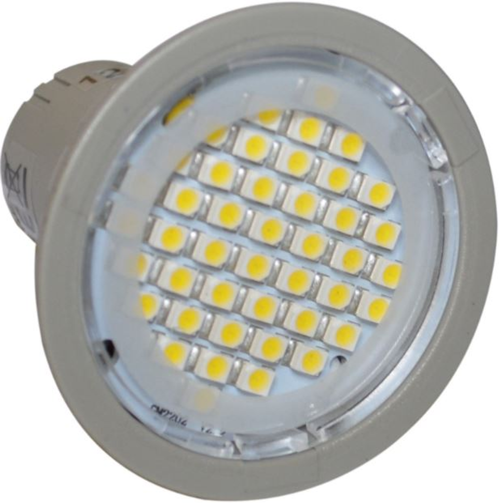 Sun GU10 LED 3W Bulb Warm White, Grey - Non-Dimmable, Strong Quality - Ideal Halogen Substitute