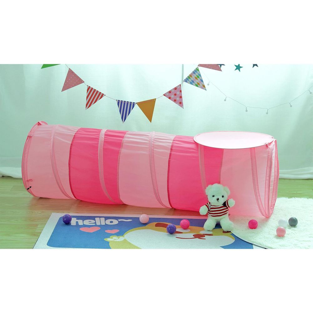 SOKA Play Tunnel Pink Pop Up Unicorn Indoor or Outdoor Garden Play Tent for Kids Childrens