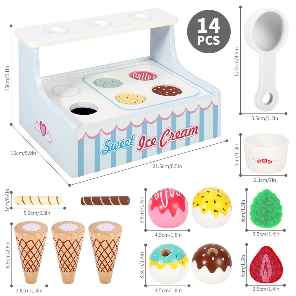 SOKA Mini Ice Cream Shop 0000477 – Colorful, Educational Playset