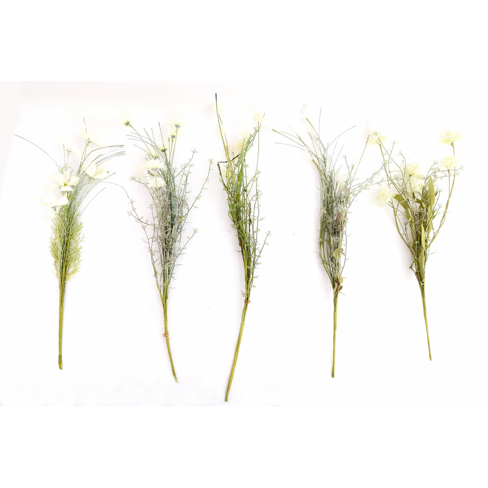 Premium Cream Faux Wildflower Stem | Lifelike Design | Perfect for Arrangements | D10 x H51 x W10cm