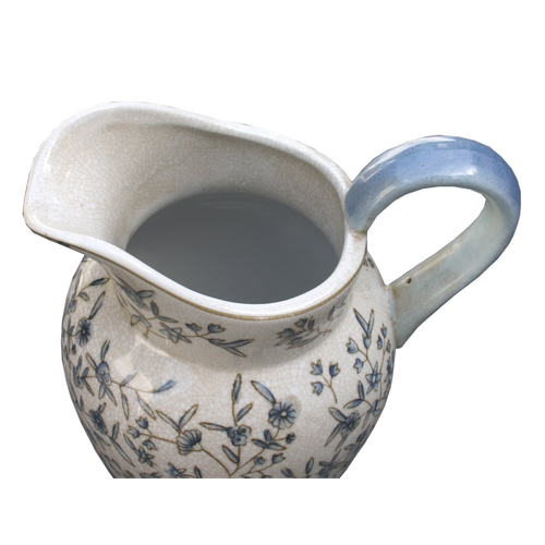 Blue And White Ditsy Print Jug