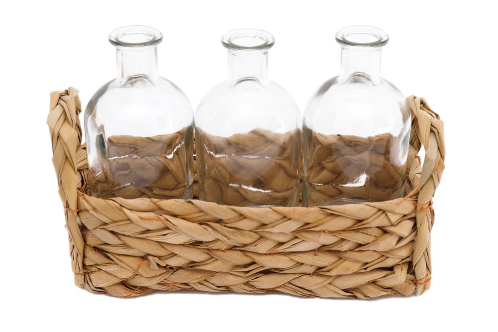 Premium Quality Ceramic Vases & Grass Tray Set - Ideal Home Decor