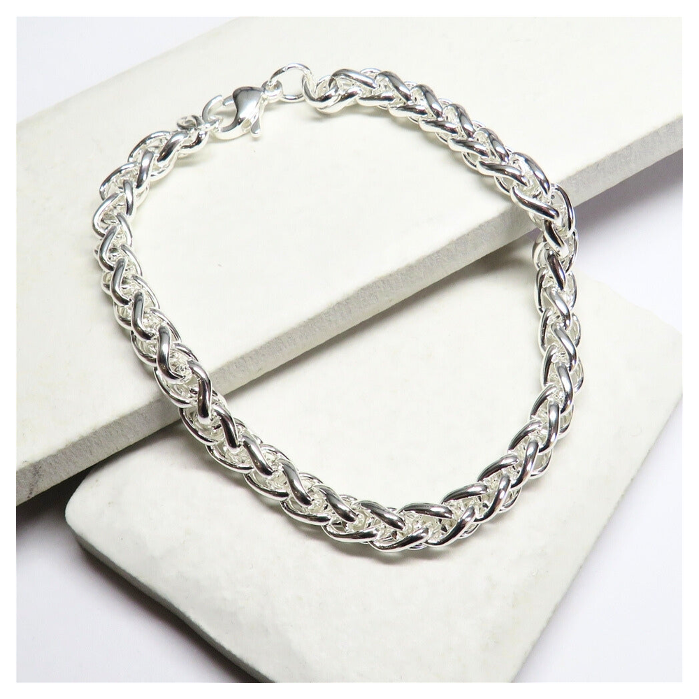 Pleated Silver Bracelet | Stainless Steel | Elegant | Perfect Gift for Women