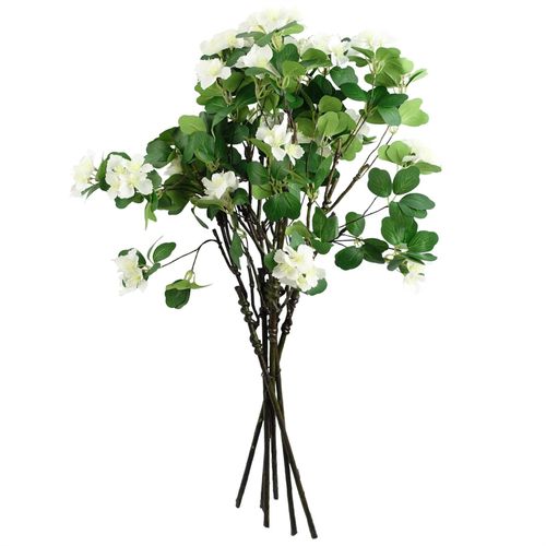 Pack of 6 x 60cm Flower Foliage Spray - White