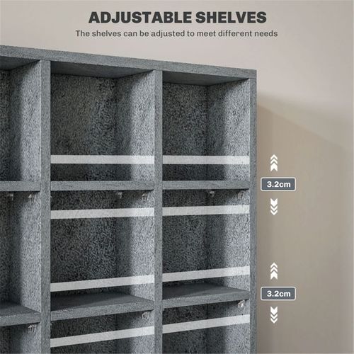 Bookcase Storage Cabinet for up to 480 CDs / 312 DVDs/Blu-rays 89W x 20D x 130.5Hcm