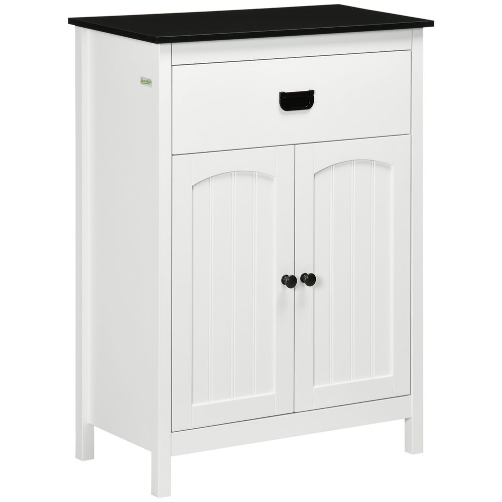 Double Door Bathroom Cabinet - Adjustable Shelf - White - High-Quality Storage Solution