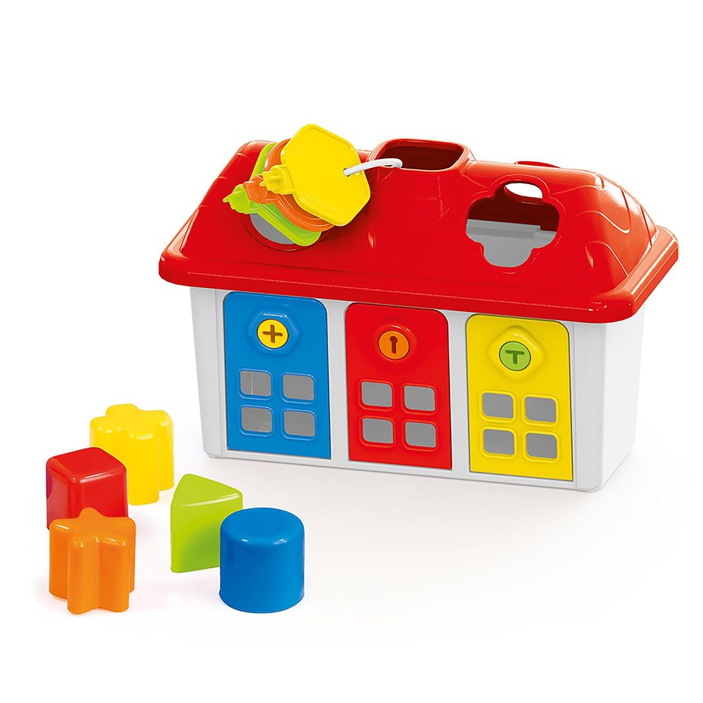 SOKA HAPPY HOUSE SHAPE SORTER: Promote sensory development & motor skills; Ideal gift for toddlers. Age: 12+ months. High quality.