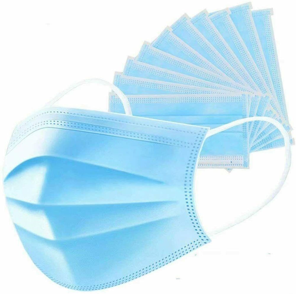 Premium 50Pk Aspect Disposable Face Mask | Breathable & Comfortable 3 Layer Safety Mask | Non-Woven Mouth Cover | Suitable for Home, Office, Outdoor