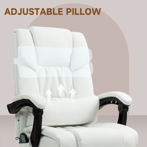 Vinsetto PU Massage Office Chair Height Adjustable Computer Chair