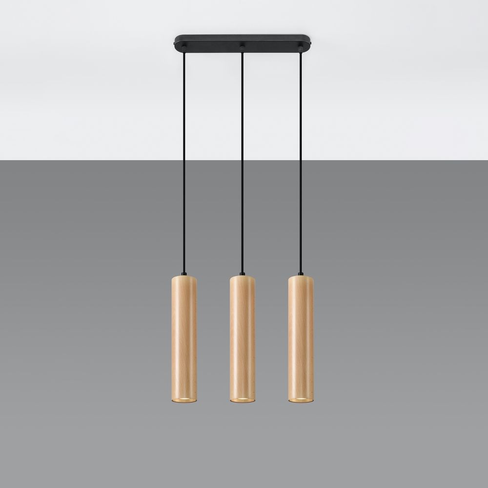 Scandinavian Design Wood Pendant Lamp - High Quality GU10