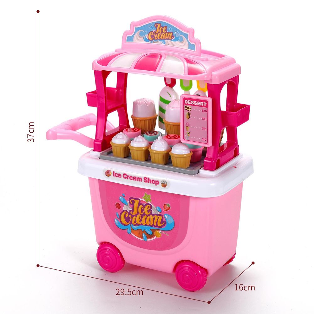 SOKA Ice Cream Trolley - Hours of Playtime, Great Learning Toy, Perfect Gift - 27 Pcs