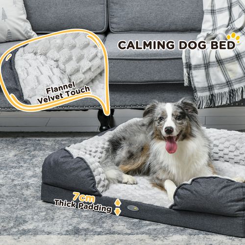 PawHut Dog Bed Calming Pet Bed Dog Mattress for Small Dogs