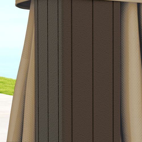 Outsunny 3x3(m) Hardtop Gazebo Outdoor Shelter with Aluminium Frame