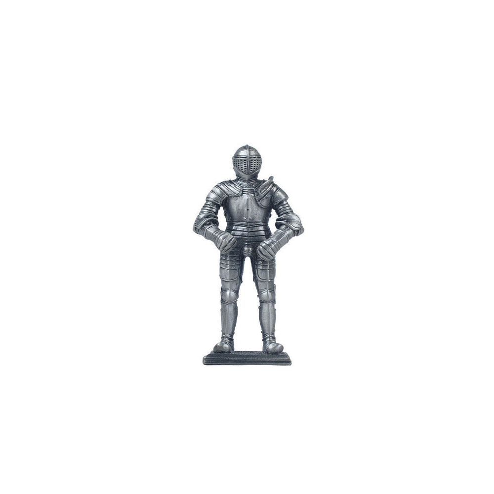 Knight In Armour 2 Solid Metal Figure Sculpture 11cm height