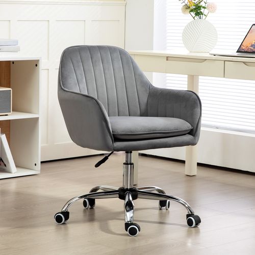 HOMCOM Office Chair, Swivel Desk Chair w/ Adjustable Height