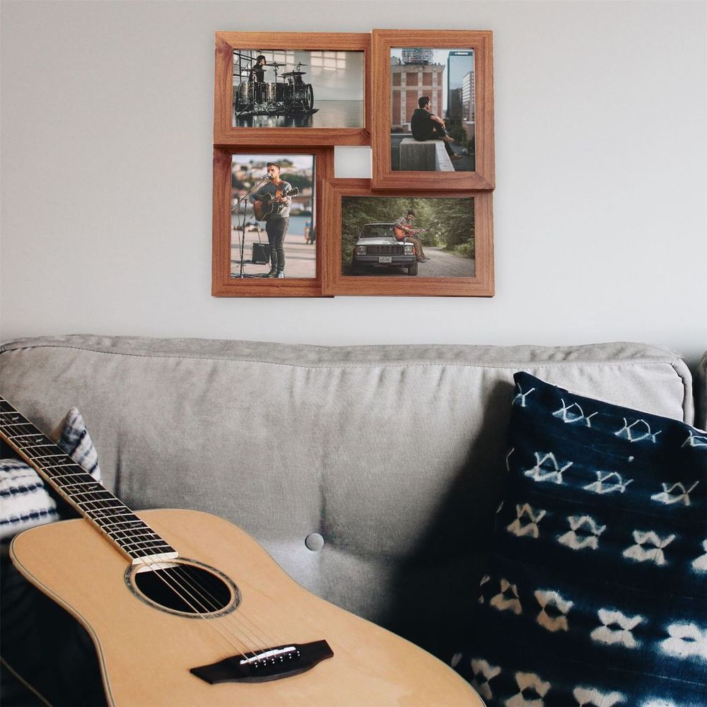 Multifunctional Oak Wood Photo Frame | 6"x4" | M&W
