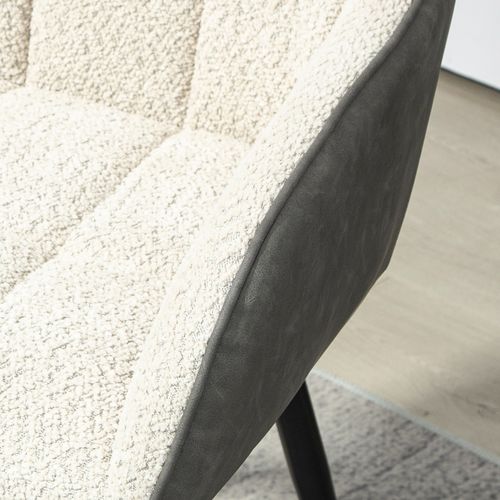 HOMCOM Accent Chair w/ Foot Pads and Chenille Fabric Arm Chair