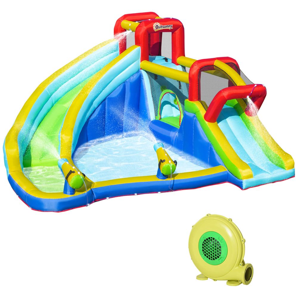 Ultimate 5-in-1 Kids Bouncy Castle with Slide Pool - High-Quality Inflatable House