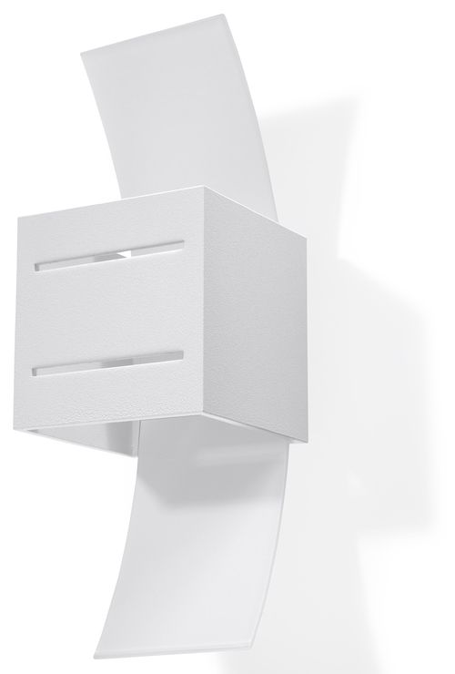 Wall Lamp LORETO White Up/Down Square Shape Modern Loft Design G9