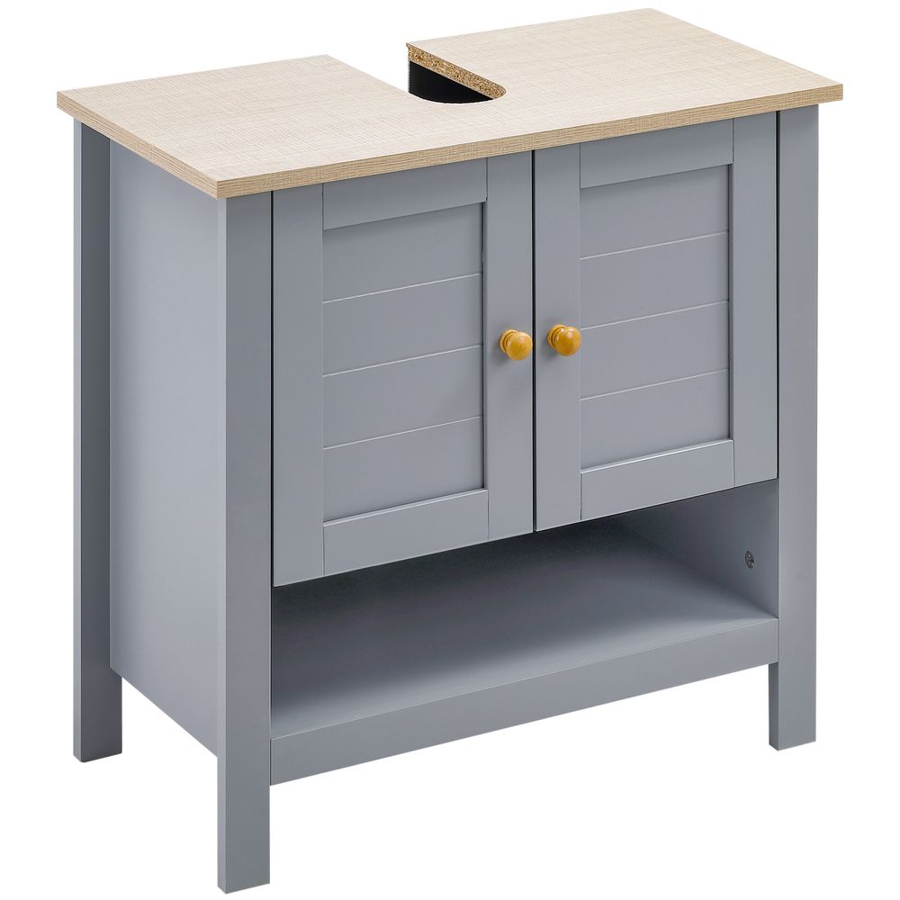 Elegant and Efficient Bathroom Under Sink Cabinet with Storage - Fits 60cm Basin