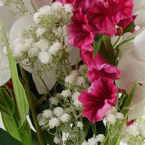100cm Artificial Phalaenopsis Orchid White Stem