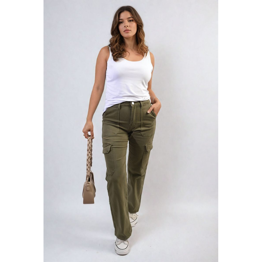 Hazel Flap Pocket Cargo Jeans - Stylish & Functional Denim for Any Adventure! 👖🌟