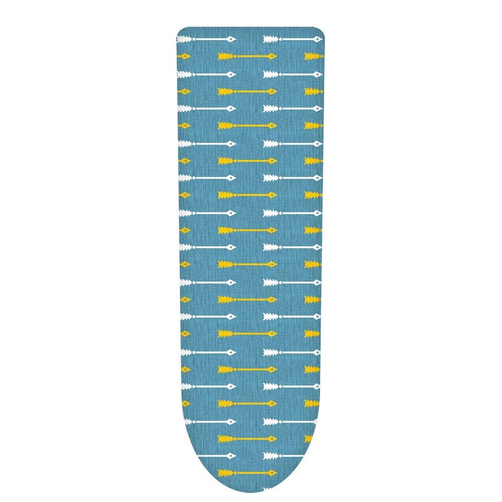 Vinsani Modern Ironing Board Cover Multi Fit New Foam Back padding 100% Cotton Easy Fit, 140 x 52 cm, Made in EU (Iron Board not included)
