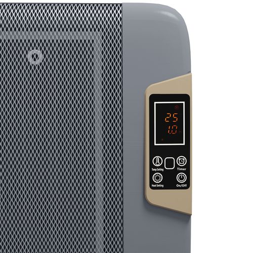 HOMCOM Mica Electric Space Heater, Portable Heater, 2 Heat Settings