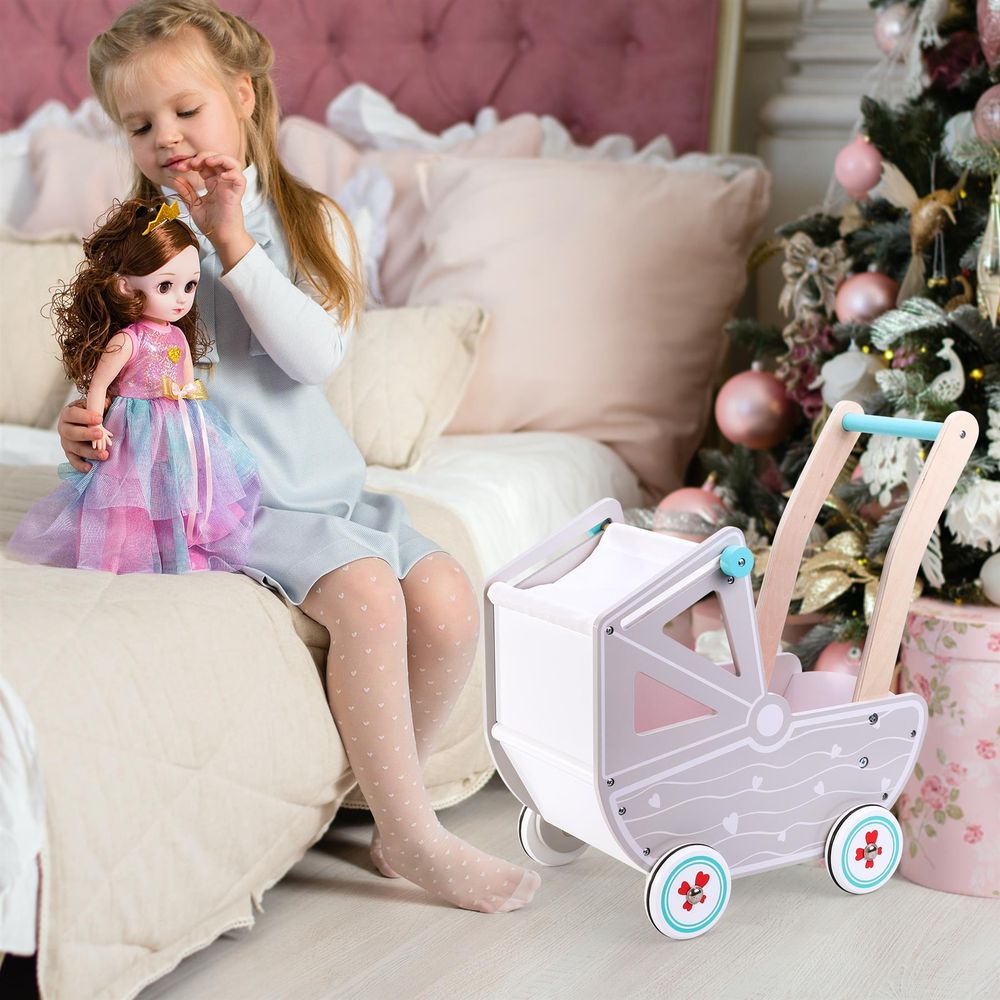 Deluxe SOKA Doll Pram - High-Quality Wooden Toy