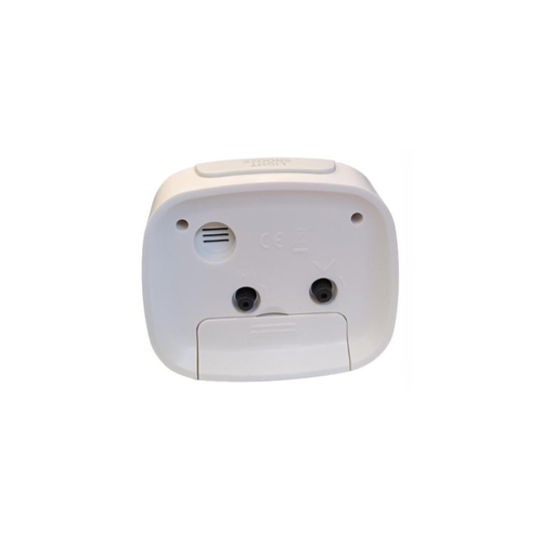 Champion Supalite Light/Snooze with Silent Sweep Alarm Clock White