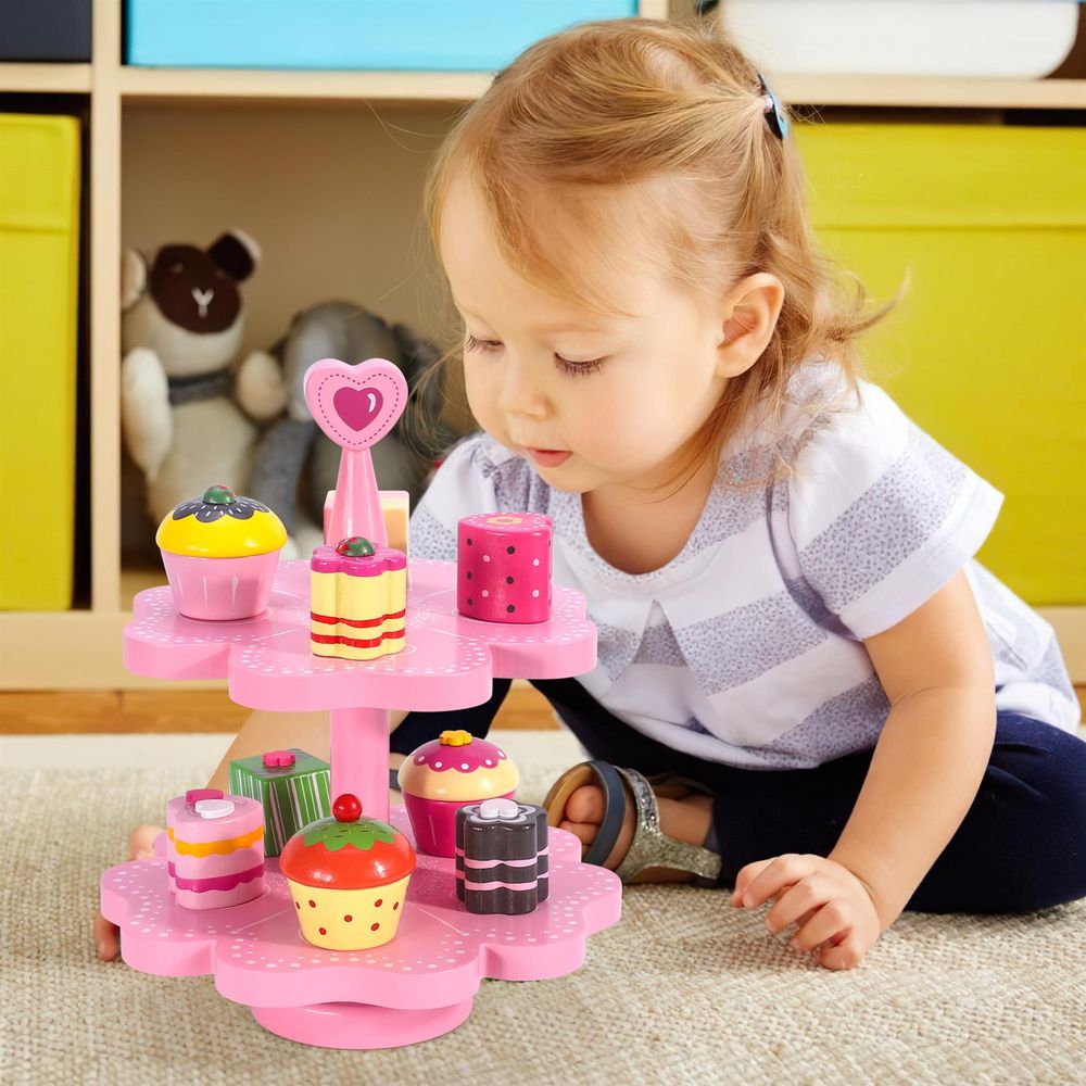 SOKA Magnetic Cake Stand - Heart 0000471: Charming toy for tea parties, role play, and educational development.