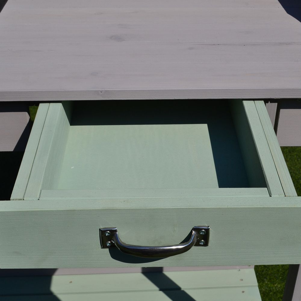 Durable Outdoor Wooden Potting Table Bench for Efficient Planting