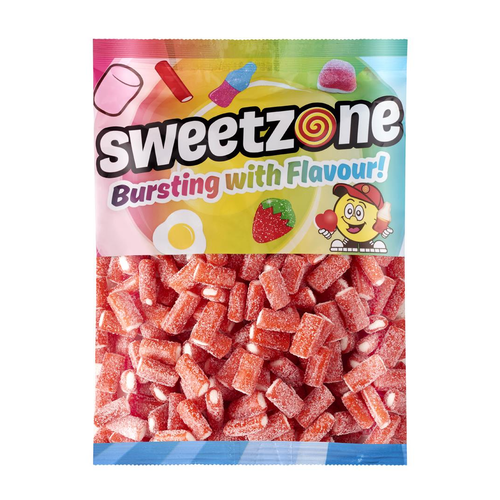 Fizzy Strawberry Pencils 1kg Bag Sweets
