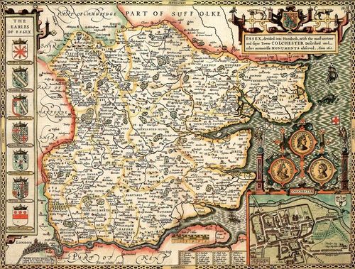 Essex Historical Map 1000 Piece Jigsaw Puzzle (1610)