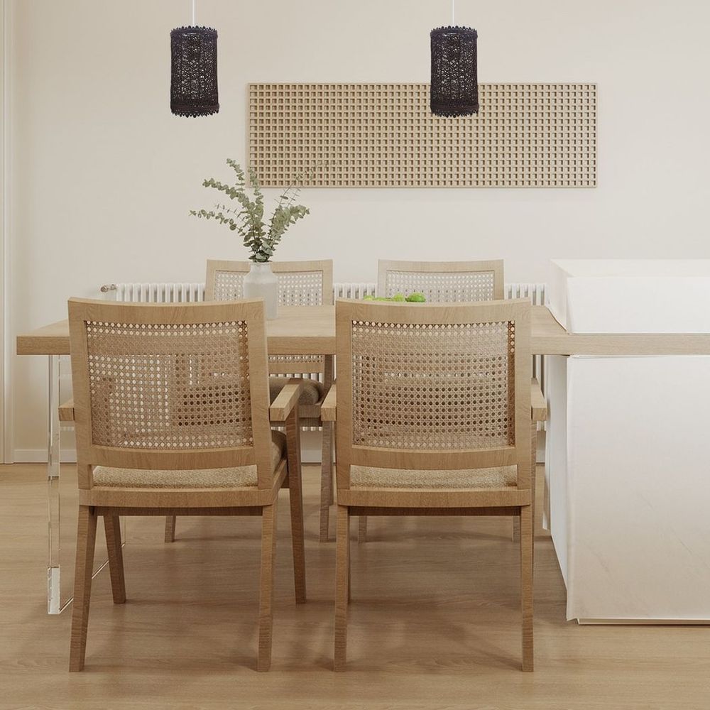 Retro Vintage Rattan Style Lampshade - Easy Fit, 1cm Hole, E27 Base - High-Quality Barrel Cage Design - Perfect for Any Room