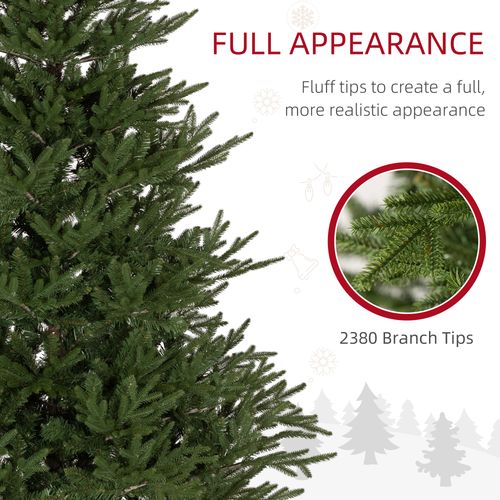 HOMCOM 5 Foot Artificial Christmas Tree with Realistic Hinged Branches