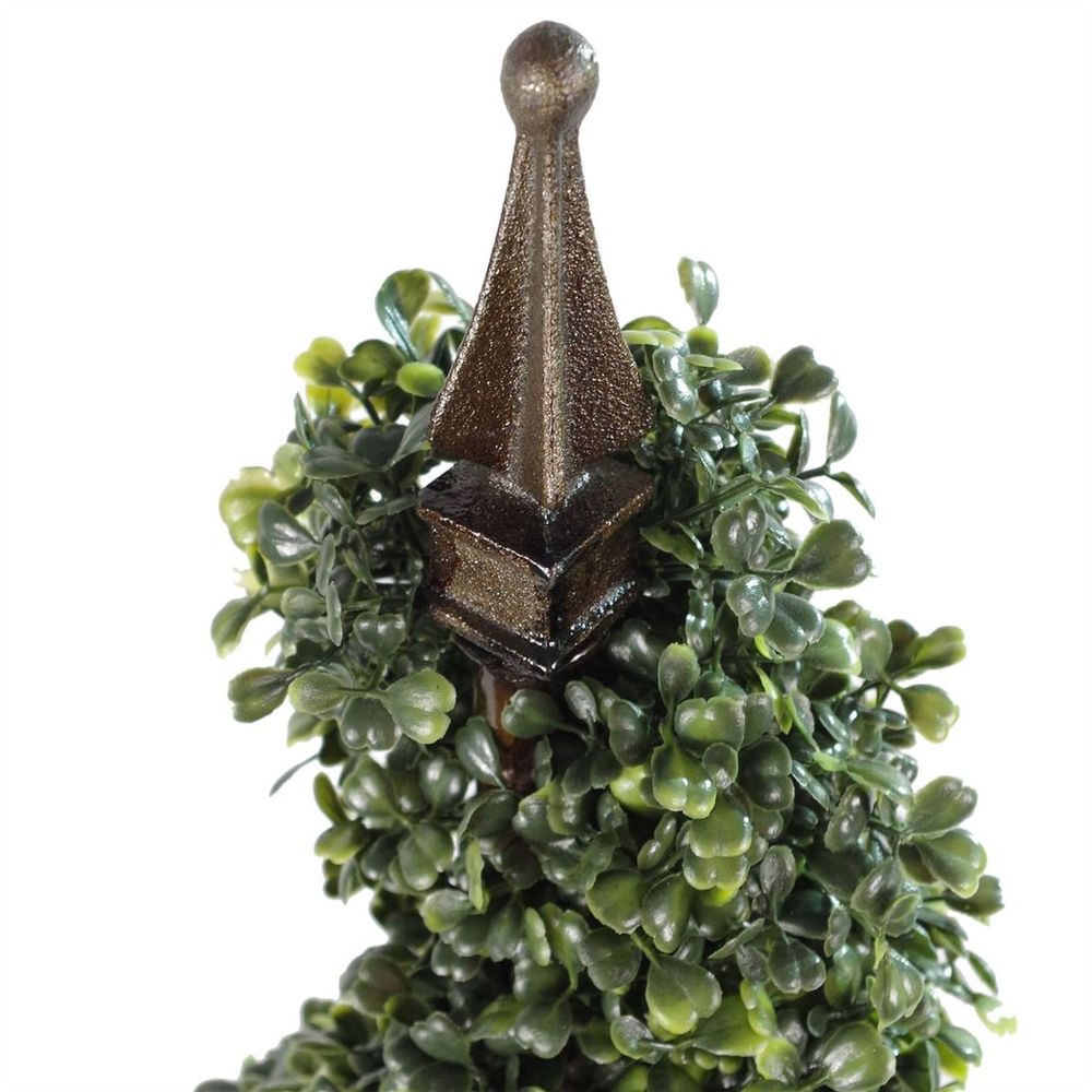 High-Quality 90cm Artificial Boxwood Tower Tree Topiary - Impressive 3ft Spiral - Lifelike Foliage - Ready for Display - Indoor/Outdoor