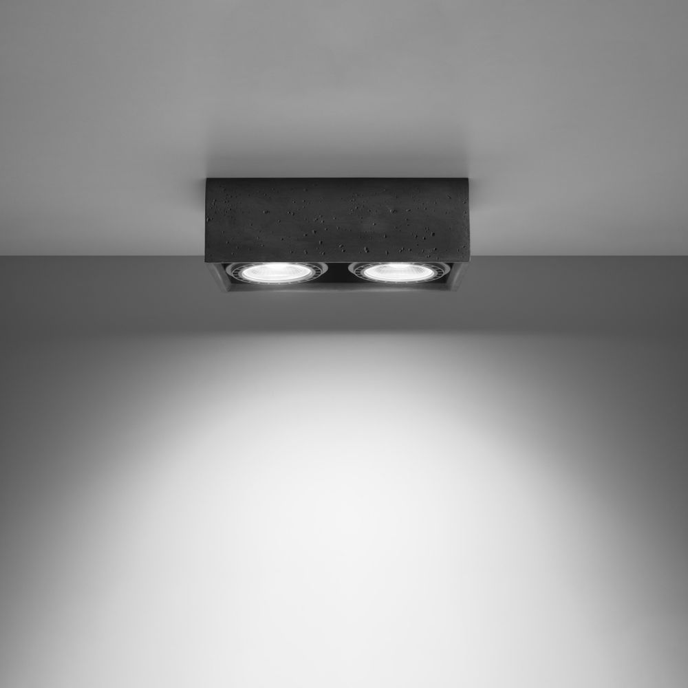 Industrial Design Concrete Quatro Ceiling Lamp - Top Quality!