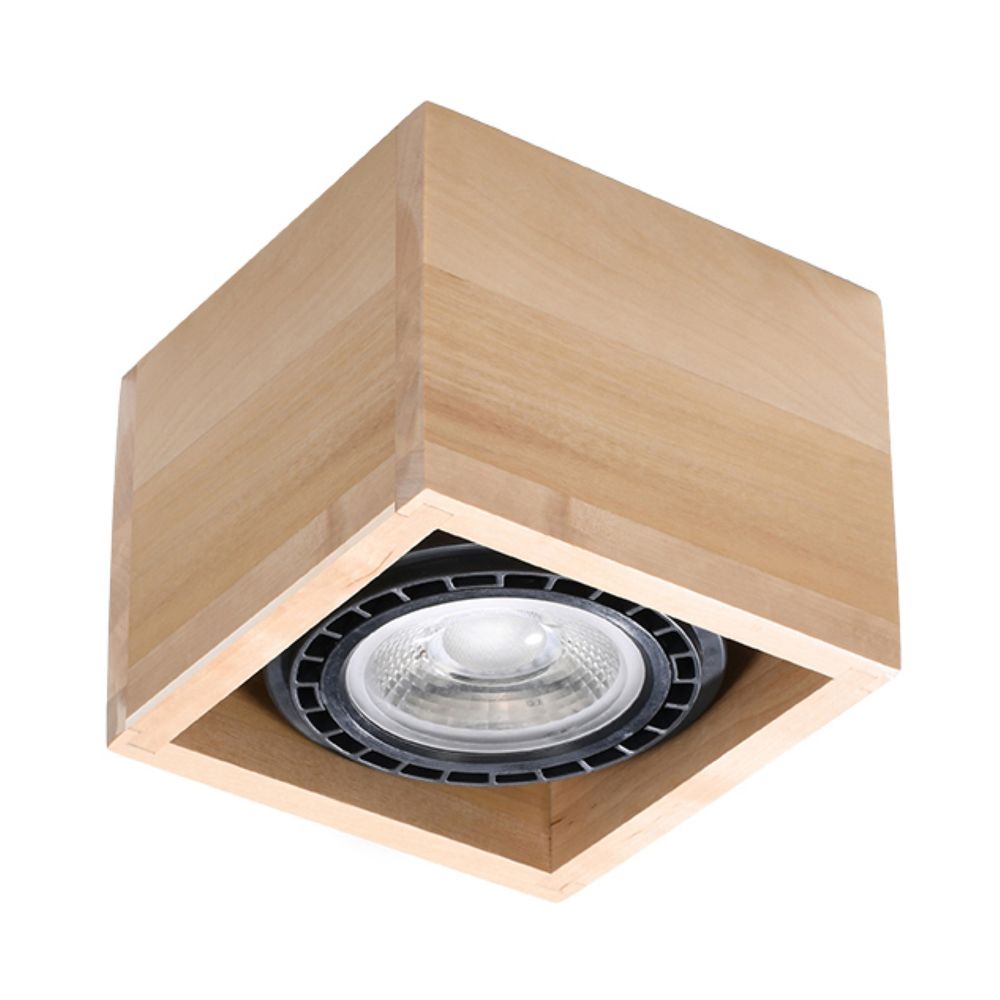 Sleek Wood Ceiling Lamp - Quatro Scandinavian Design - Top Quality