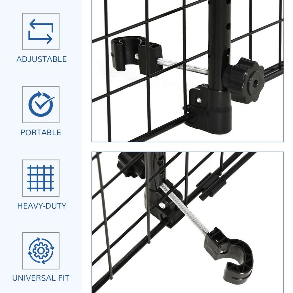 PawHut Pet Dog Car Barrier - Universal Mesh Wire Guard - Keeps Your Dog Safe & Secure in Vehicle
