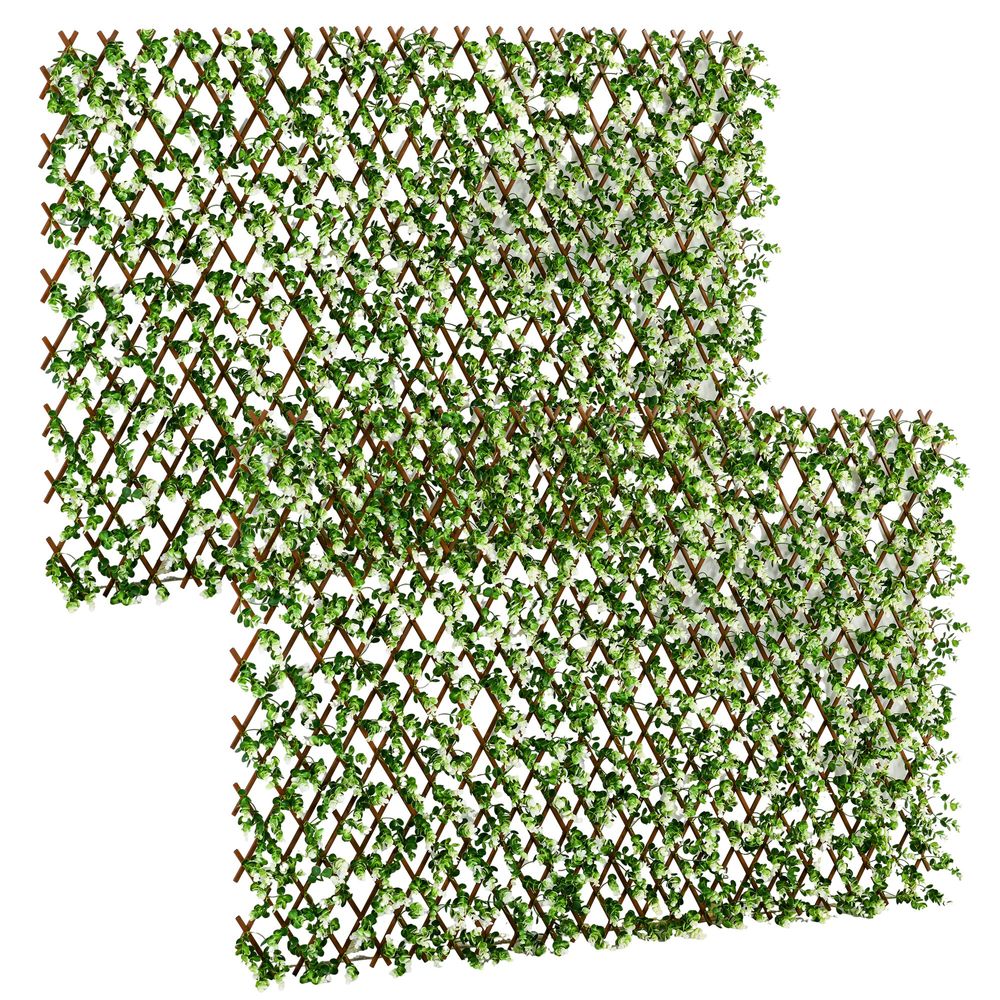 Outsunny Artificial Eucalyptus Decorative Trellis, 2m x 1m, High Quality