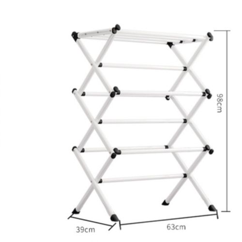 3 Tier Clothes Airer Dryer Metal Laundry Horse Drying Rack Indoor Outdoor Patio