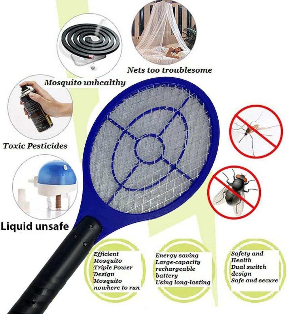 High-Voltage Bug Zapper Swatter - Instant Insect Pest Killer - Quality Guaranteed