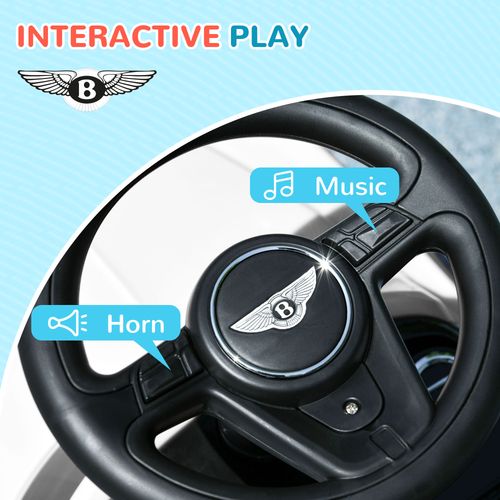 AIYAPLAY Bentley Licensed Ride on Car, Foot to Floor w/ Music Horn