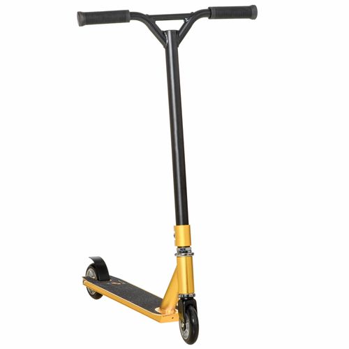 Stunt Scooter Entry Level Tricks Scooter for 14 Beginners, Gold HOMCOM