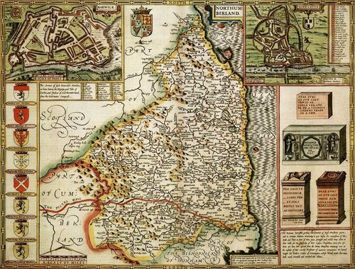 Northumberland Historical Map 1000 Piece Jigsaw Puzzle (1610)