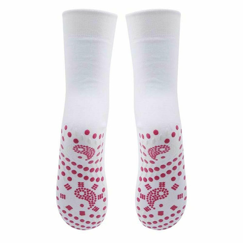Premium Envie Tourmaline Magnetic Health Socks - White