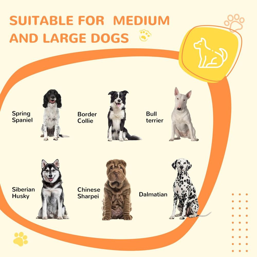 PawHut Dog Crate Furniture, Side End Table, Indoor Dog Kennel with Soft Washable Cushion, Wire Mesh, Large Top, for Medium and Large Dogs,90 x 58 x 65, Grey
